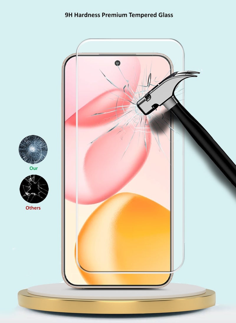 جيماكس حماية شاشة من الزجاج المقسى بحواف منحنية 9H 2.5D من سلسلة Honor 400 5G 2025 GMAX Premium - شفاف - Image 3