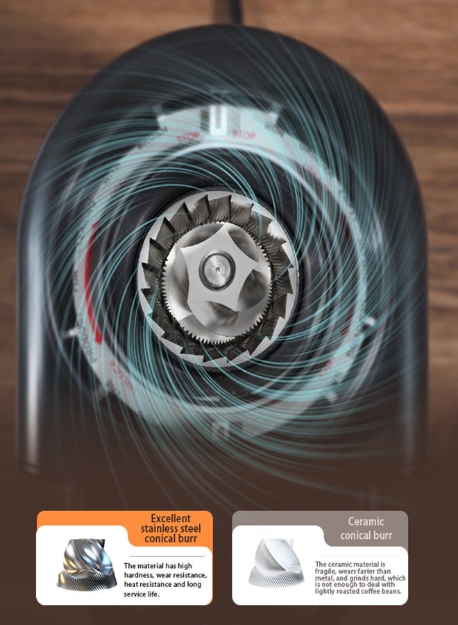 HiBREW مطحنة قهوة كهربائية أوتوماتيكية HiBREW مع 31 ترس لإسبريسو والقهوة الأمريكية وصب القهوة وتخزين حبوب القهوة المرئي G3 - Image 3