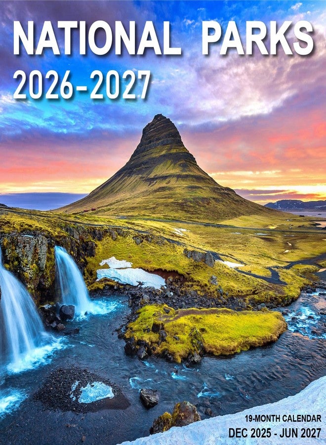 تقويم 2026 - تقويم حائط من يناير 2026 إلى يونيو 2027، بثلاث لغات (الإنجليزية والفرنسية والإسبانية)، تقويم 2026 مع علامات العطلات، ورق فاخر للتنظيم، 12 بوصة × 12 بوصة، الحديقة الوطنية - أ - Image 1