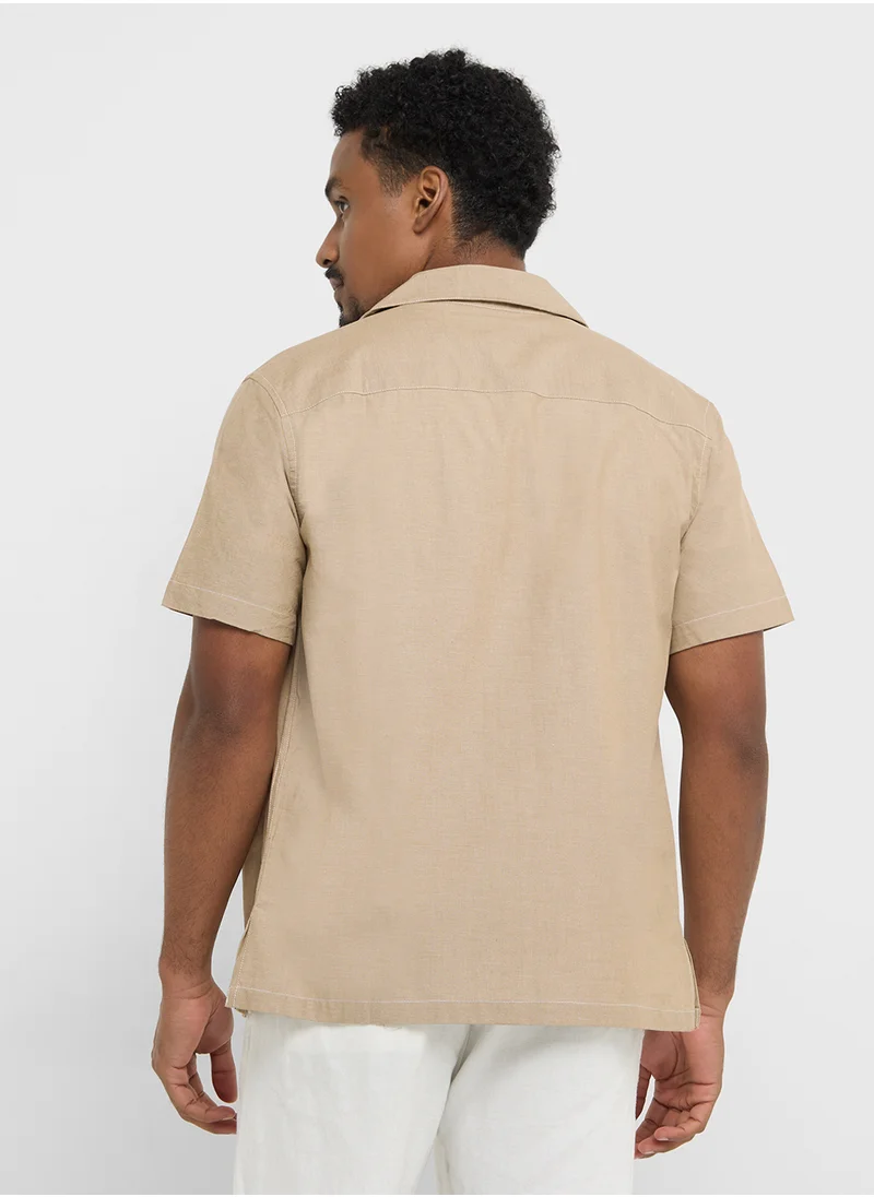 روبرت وود Causal Half Sleeve Shirt