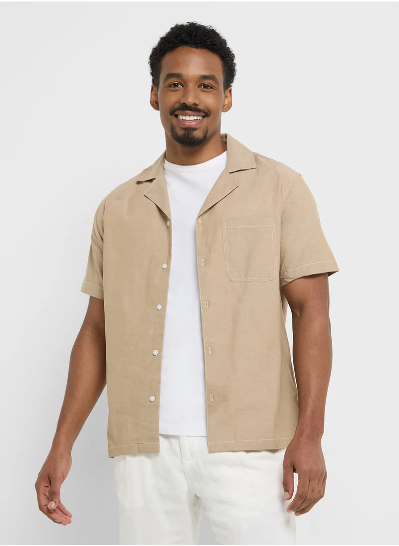 Robert Wood Causal Half Sleeve Shirt