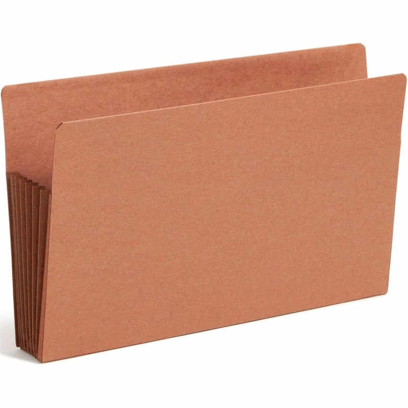 Smead End Tab TUFF File Pocket Reinforced StraightCut Tab 7 Expansion Tyvek Gusset Extra Wide Legal Size Redrope 5 per Box 74795
