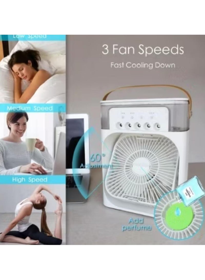 3 in 1 Mini Cooler Portable Mini Cooler and Air Conditioner for Home and Office 3 in 1 Cooler, Humidifier, Purifier and Mini Cooler White  - Image 2