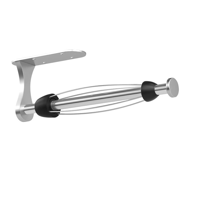 Swaitee Paper Towel Holder Under Cabinet, One-Handed Tear, Wall Mount, Adhesive, Stainless Steel, Silver, Paper Roll Holder with Ratchet Mechanism for Kitchen Bathroom Farmhouse Essentials Decor Accessories - Image 1