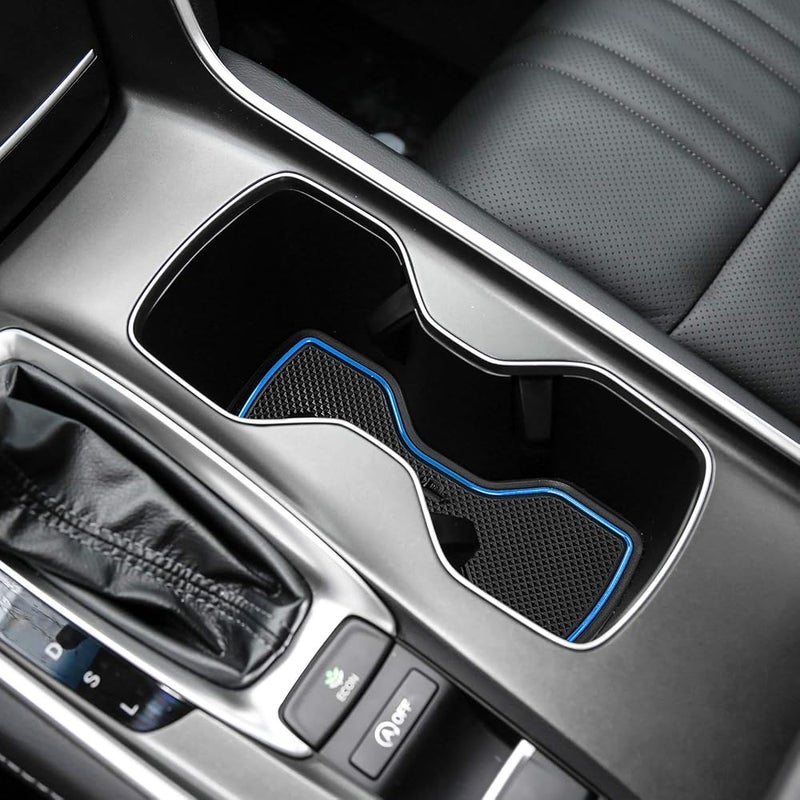 Auovo 17pcs Anti-dust Mats for Honda Accord Accessories 2018 2019 2020 2021 2022 Interior Car Cup Holder Inserts,Center Console Liner,Door Pocket Liner Mat(Blue) - Image 4