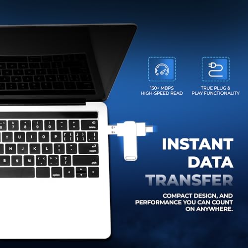 Digitek (DDUD 128G V3.0) Metal Body 128GB Storage 3.0V Dual Drive Flash Drive, USB-A & Type-C, Pen Drive, Magnetic, X-Ray & Temperature Resistant, Use with Smartphones, Tablets, Macs & USB-A Computers - Image 5
