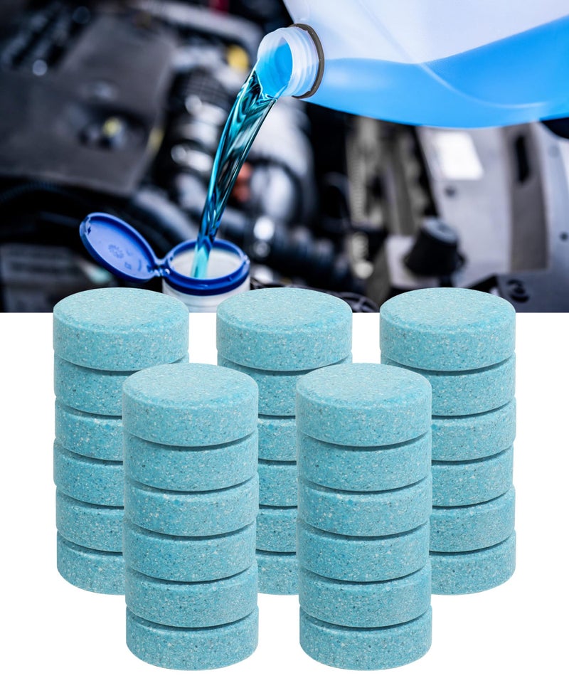 UBOG 30PCS Windshield FluidWindshield Washer TabletsCar Accessories Washer Fluid TabletsCar Windshield Washer FluidConcentration Wiper Fluid TabletsRemove Glass StainsFit for Car Window Glass - Image 3