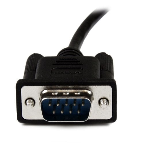 StarTech.com 1m Black DB9 RS232 Serial Null Modem Cable F/M - DB9 Male to Female - 9 pin Null Modem Cable - 1x DB9 (M), 1x DB9 (F), Black (SCNM9FM1MBK) - Image 5