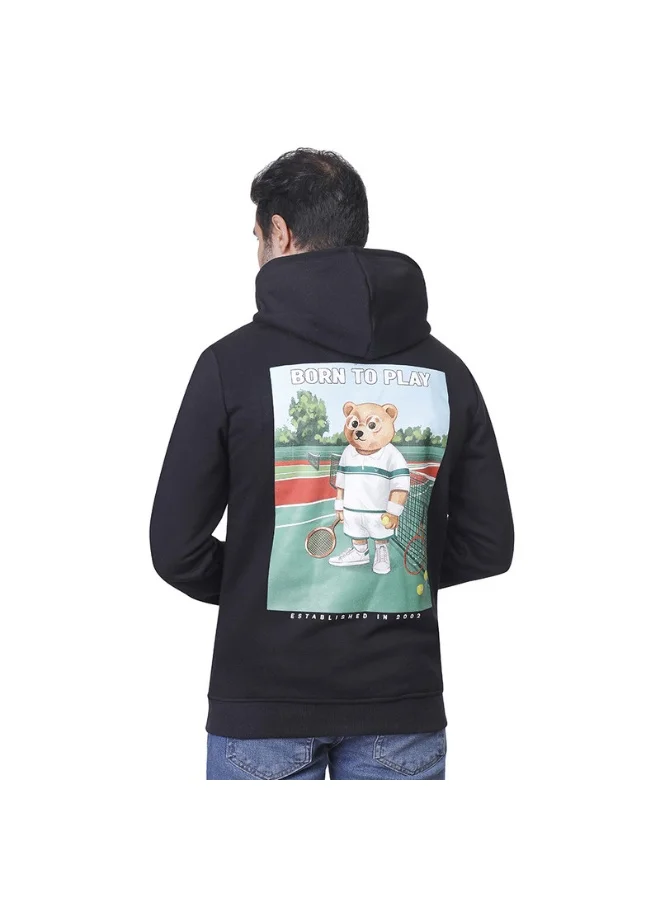 Coup Coup Mens - Front-Back Print Teddy Bear Sweatshirt With Hoodie