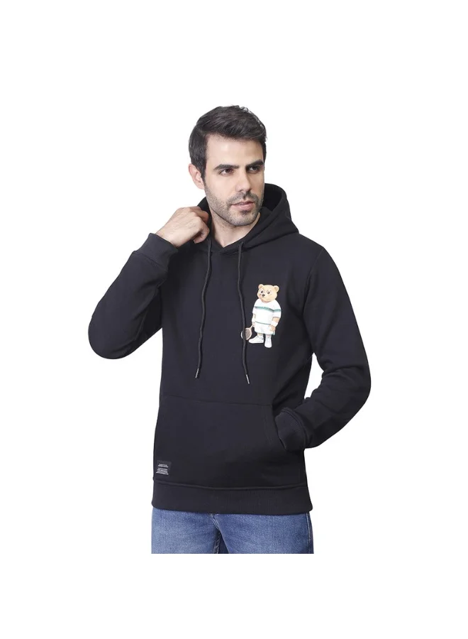 Coup Coup Mens - Front-Back Print Teddy Bear Sweatshirt With Hoodie