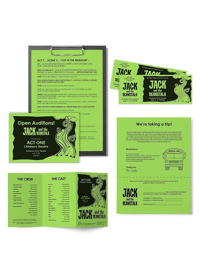 نينا ورق أستروبرايتس الملون الفاخر 24 رطل 8.5 × 11 بوصة 500 ورقة أخضر مريخي (Wau21801) - Image 4