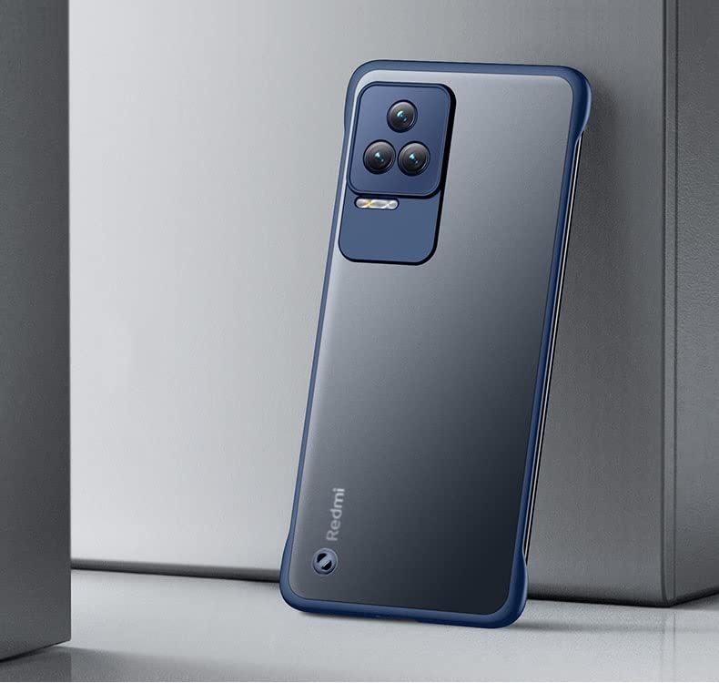 REALCASE for Xiaomi Poco F4 5G 5G Back Cover Case | Stylish Frameless Matte Hard Back Skin | Soft TPU Shock Proof Bumper Back Cover Case for Xiaomi Poco F4 5G (F-Blue) - Image 2