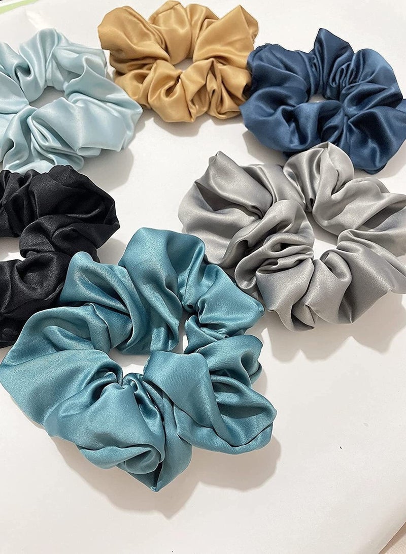 اثنى عشر قطعة من التوك الاساتك للشعر بالخامة الستان لتقليل هيشان الشعر - Image 4