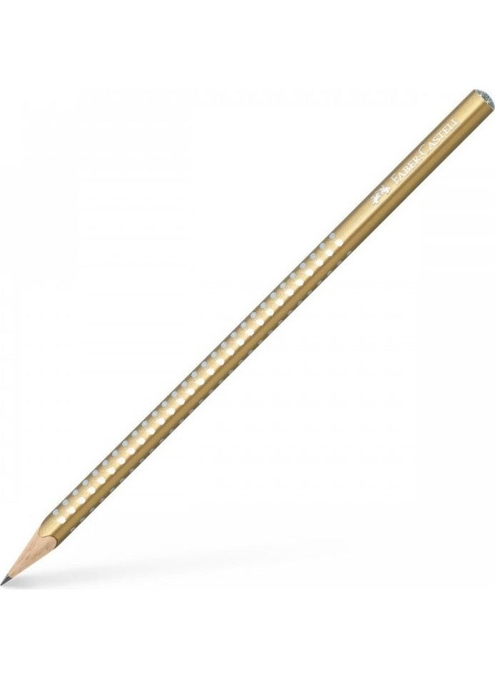 FABER-CASTELL - Faber Castell Sparkle Bright Colors Stone Pencil 5-Gold Color - Image 1