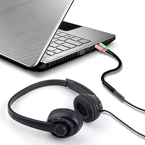ENVEL Headset and Microphone Splitter Cable for PC Audio Jack Headphones Adapter Convertors 3.5mm Female to Dual Male for Computer Simultaneously Y Splitter - Image 5
