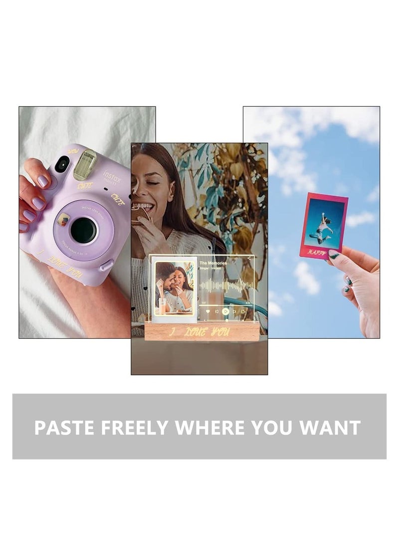 Instax Mini Glowing Table Picture Frame For 11 9 8 EVO Instant Camera for Polaroid 3 Inch Film Photo Can Be Used As A Night Light Desktop Display - Image 5