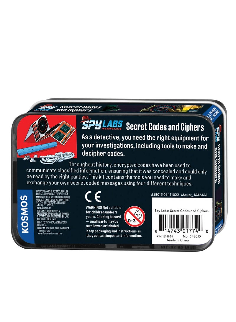 Thames & Kosmos مختبرات تيمز وكوسموس للألعاب التجسسية: الأكواد والأسرار السرية: لعبة تعليمية تجسسية مجموعة STEM لتعلم التشفير وكسر الشفرات للأطفال - Image 3
