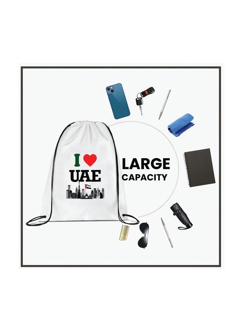 PRINTSHOP4ME UAE Celebration Day Gift Set _5-Piece Combo Set With Drawstring Bag,Scarf,Flag,Caps,And Aluminium Water Flask_Perfect For Events And Celebrations - Image 4
