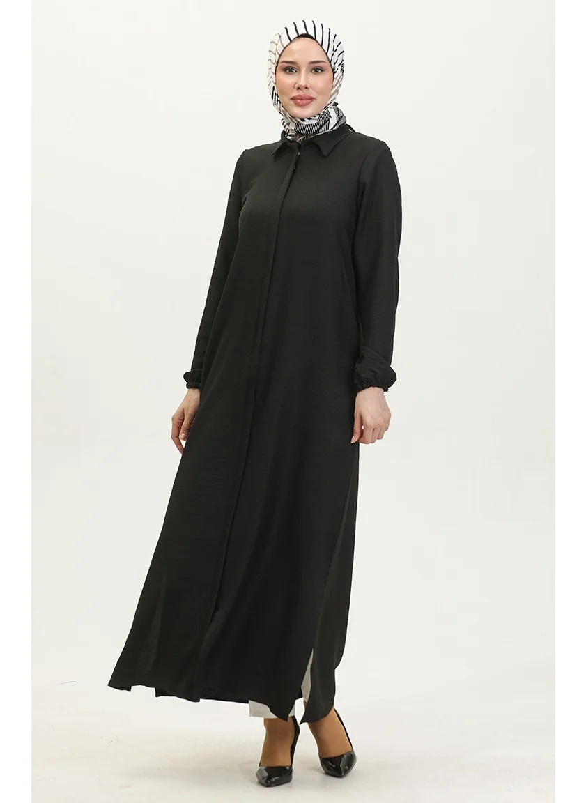 Sefa Merve Abayas Abaya 24021-01 Black