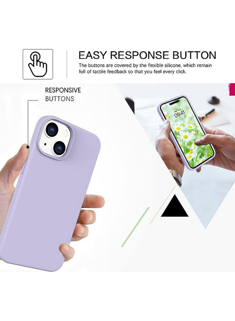 iPhone 15 Mobile Case Cover with Soft Liquid Silicone Protection Anti-Scratch Shockproof Accessories Slim Protective Back Cover with Comfortable Hold Touch Feeling and Anti-fingerprint - Image 4