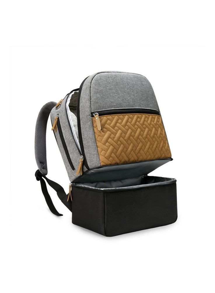 Diaper Bag Backpack with Insulated Cooler Compartment - Multifunctional Mommy Bag for Baby Essentials, Breast Milk Storage & Outdoor Meals, Waterproof Travel Backpack with Stroller Straps - Image 2