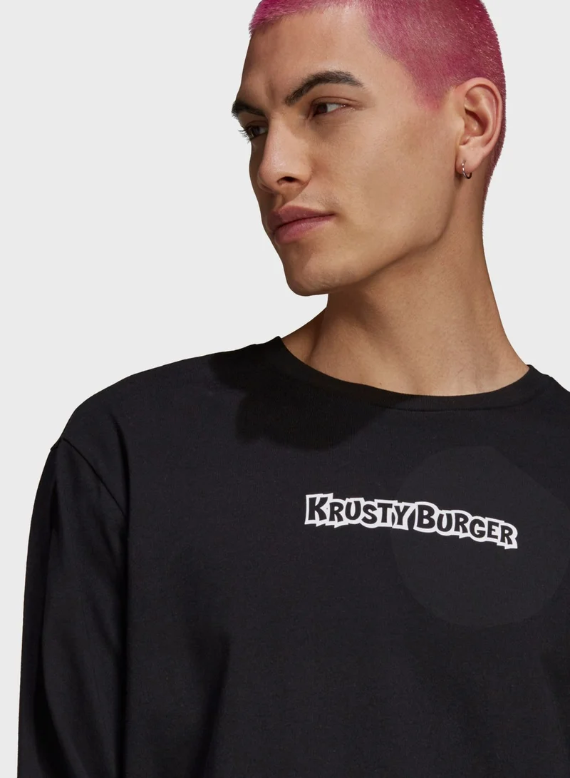 adidas Originals Simpsons Krusty Burger T-Shirt
