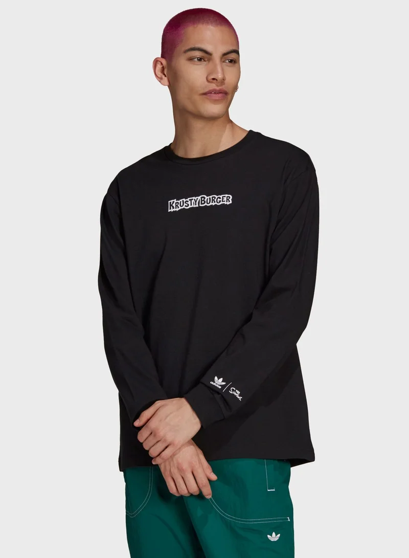 adidas Originals Simpsons Krusty Burger T-Shirt