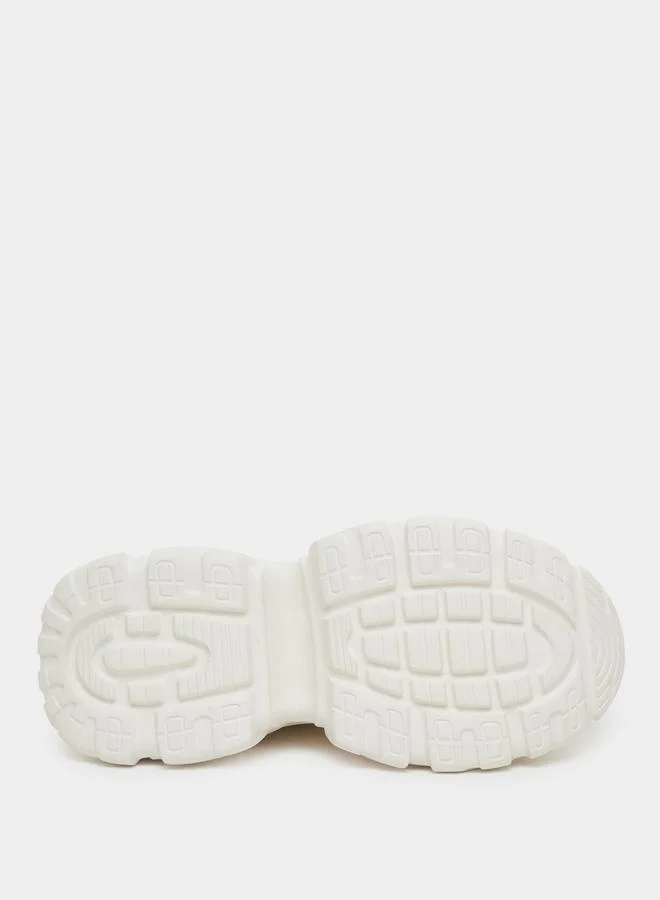 Styli Styli Women Cream Chunky Sneakers