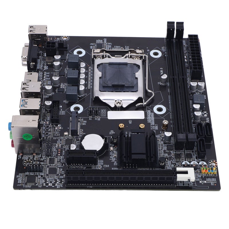 اللوحة الأم LGA 1150 بتقنية M ATX ومجموعة شرائح H81 - ذاكرة DDR3 بسعة 16GB وواجهة M.2 لأجهزة الكمبيوتر المكتبية المخصصة للألعاب، متوافقة مع معالجات Core i3 وi5 وi7 - Image 3