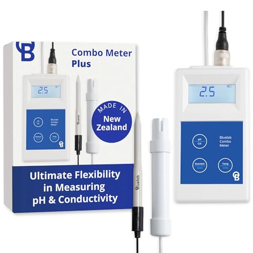 Bluelab METCOMPLUS Combo Meter Plus for pH Temperature and Conductivity in Water and Soil with Easy Calibration Digital Nutrient TDSPPM Testing Kit for Hydroponic System Growing Indoor Plants - Image 1