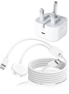 iPhone 20W Fast Charger | Apple Watch Charger | USB C Wall Fast Charger with USB C to Lightning Cableu0026Apple Watch Charging Cable, Compatible with iPhone 14/14 Pro/14 Pro Max/13/12 u0026 Apple Wa