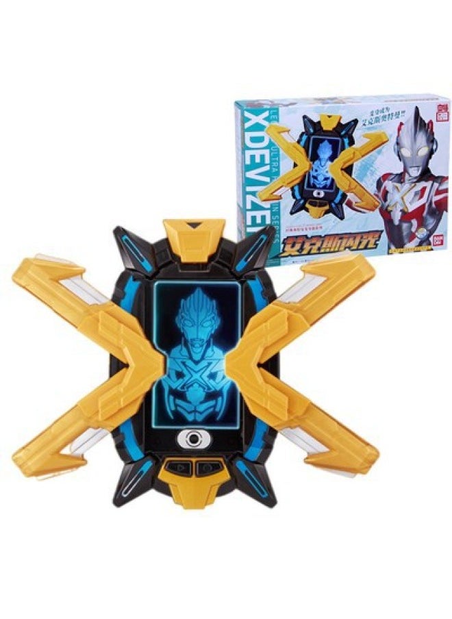 Generic - Bandai Classic Ultraman Transformation Series Aix Flash Galaxy Spark Transformation Model Toy-Color:Aix Transformer -08152 - Image 1