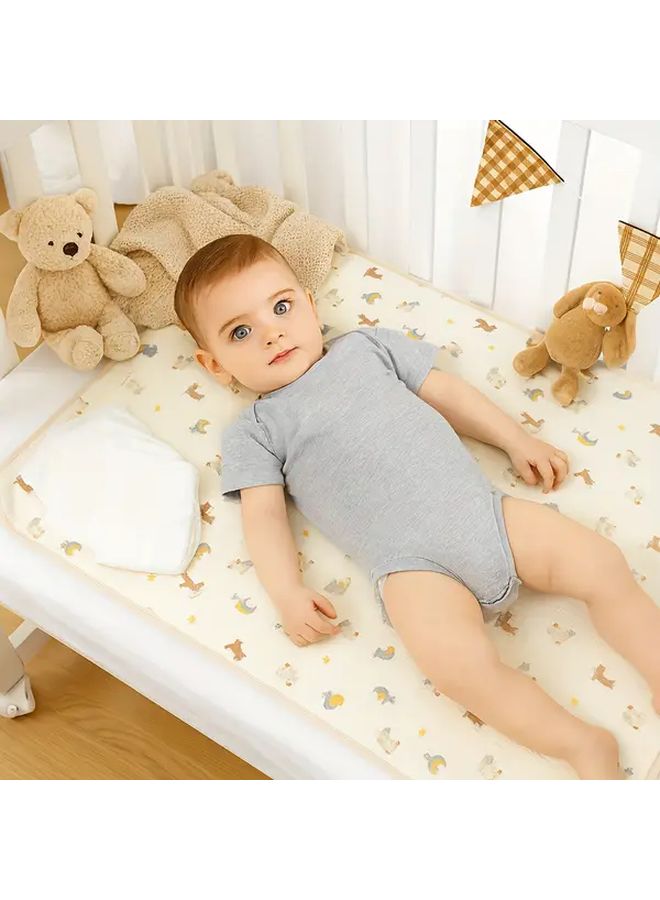Multi Color Animal Party Washable Reusable Diaper Pad For Newborns Leak Proof Breathable Comfortable Portable Bedding Protection - Image 1