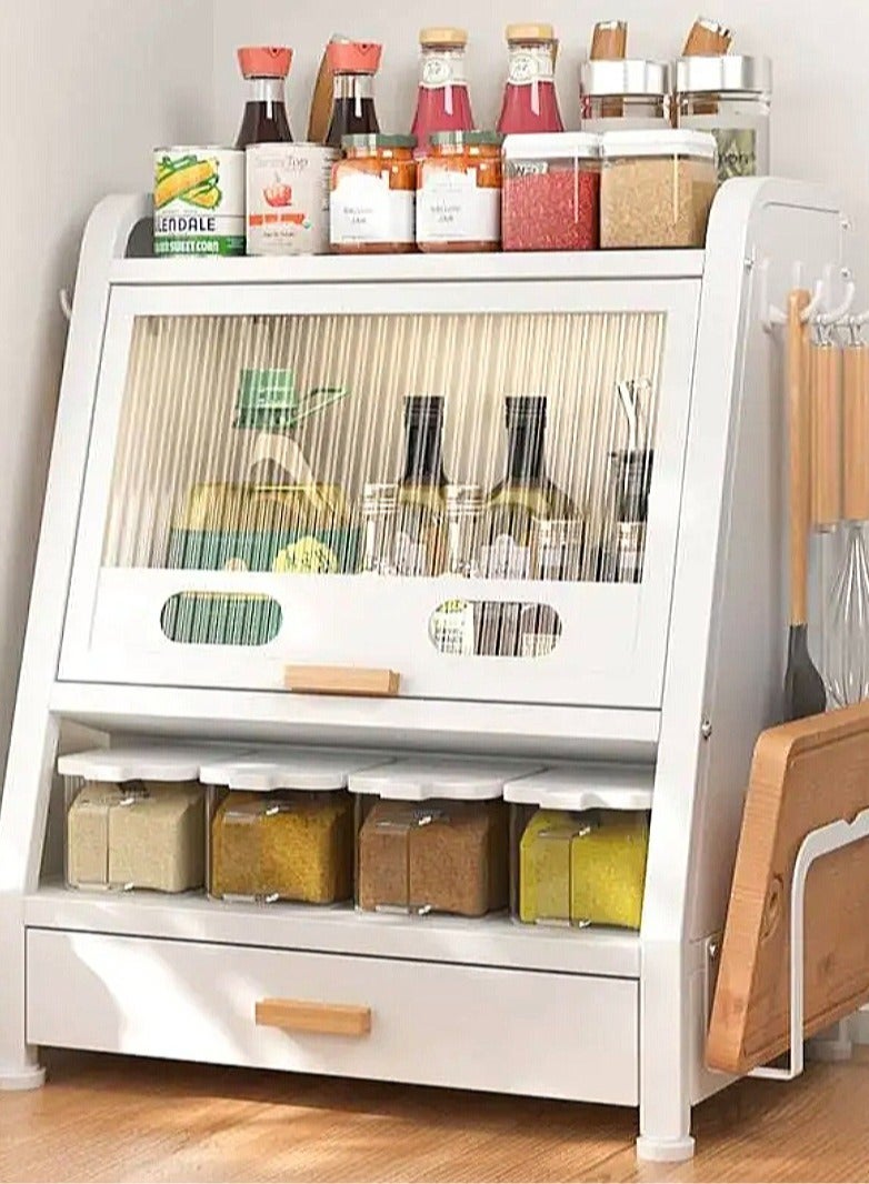 شي ون منظم وخزانة توابل ومستلزمات المطبخ المتكامل - Image 2