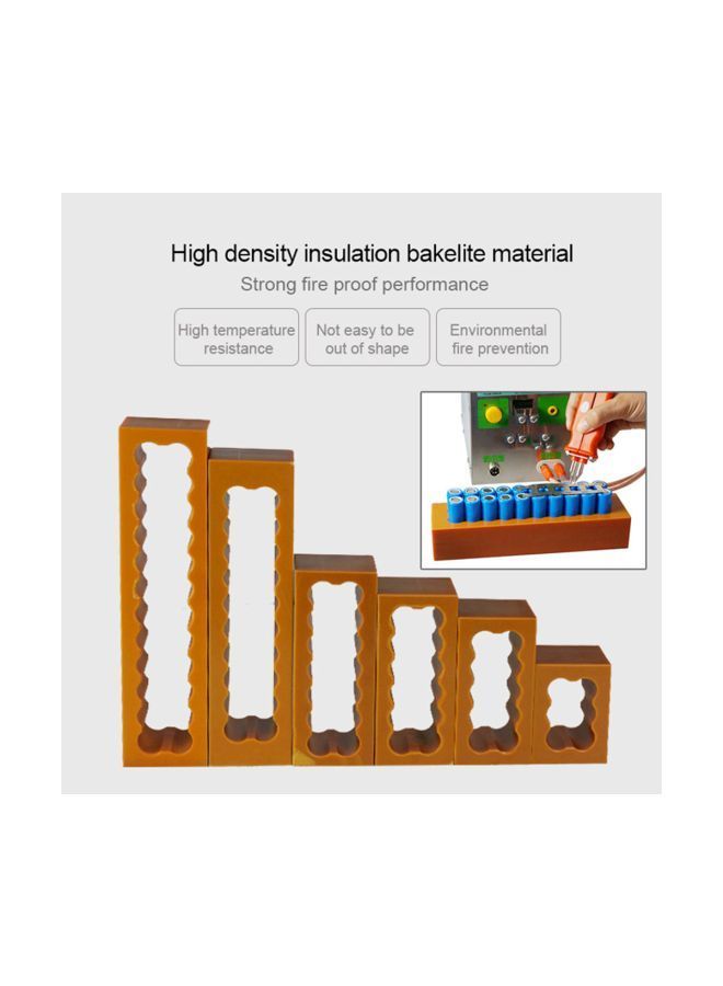 NIBEMINENT Plastic Dual Row Lithium Cell Welding Fixture Yellow - Image 4