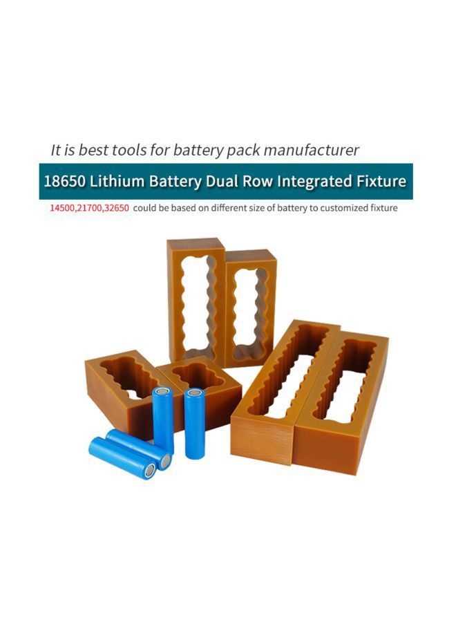 NIBEMINENT Plastic Dual Row Lithium Cell Welding Fixture Yellow - Image 2