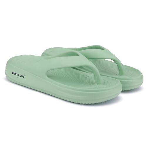 BERSACHE Extra Soft Classic Casual with Regular wear with Ultra Soft & Flexibility Technology Slipper for Women's Green - Image 1