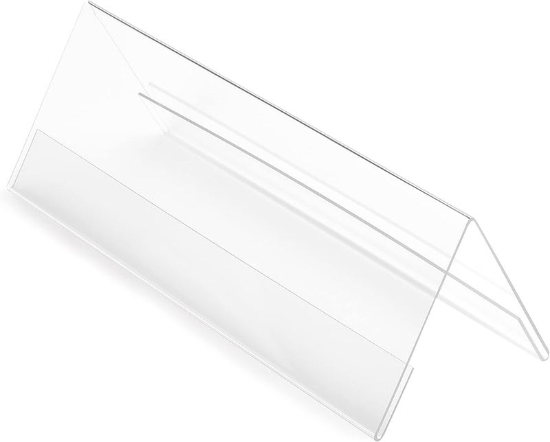 Deflecto 48601 Horizontal Acrylic Tent Sign Holder, Size A4