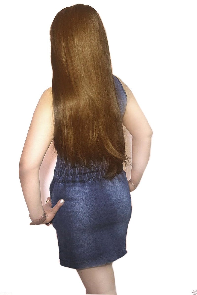Ritzkart Women Girls Fashion Long Straight Hair 003 light brown - Image 3