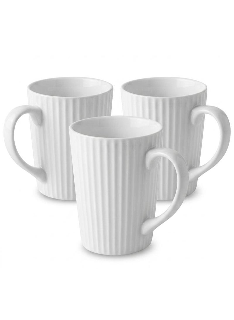 AKDC CERAMIC 3PCS WHITE MUG 450ML - Image 1