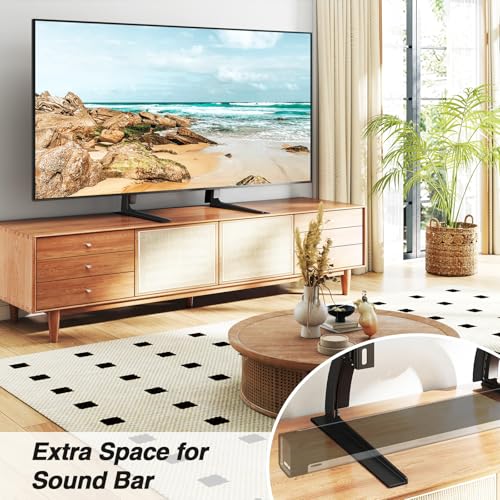 5Rcom TV Stand Mount, Universal TV Stand Tabletop for 22 to 65 inch Plasma LCD LED Flat Screen TVs, Strong TV Legs Holds up to 88lbs, Height Adjustable TV Base, Max VESA 800 x 500mm - Image 4