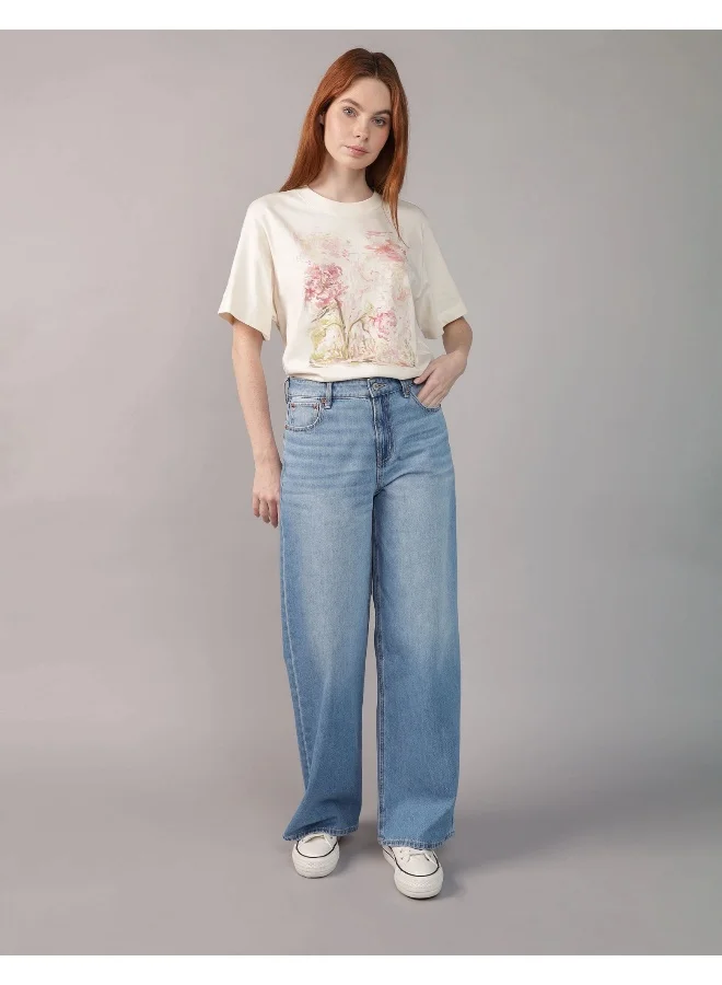 امريكان ايجل AE Oversized Floral Graphic T-Shirt