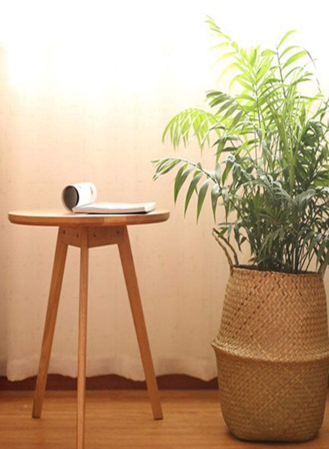 Handmade Woven Planter Round Shape Picnic Container Storage Basket Garden Flower Vase Plant Pots for Home Décor Vegetables Flowers Herbs Fruit Planting - Image 4