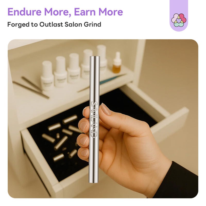 SAVILAND Essentials Cat Eye Magnet for Nails: 5X Stronger Neodymium Nail Magnet Stick Ergonomic Dual-Ended Magnetic Nail Wand for Nail Art 3D Cateye Nails Magnetic Gel Polish Nail Decoration Kits - Image 5