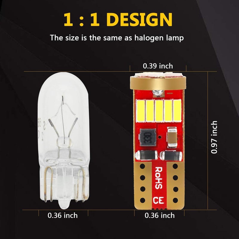 PHINLION 500 Lumens 194 LED Bulb - 2 Pack - Image 4