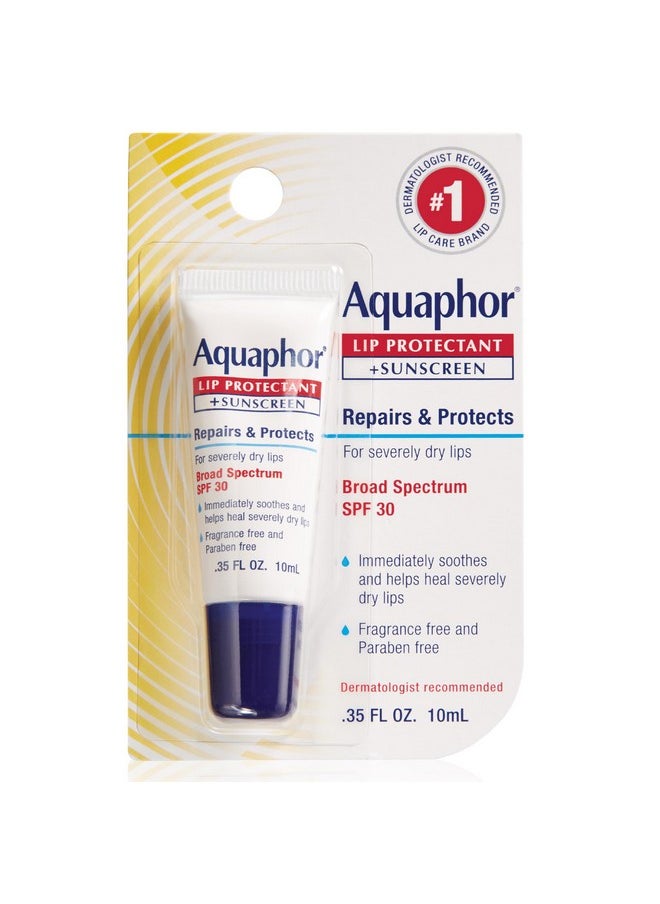 Aquaphor - Aquaphor Lip Repair Lip Balm with Sunscreen, Lip Protectant, Lip Balm SPF 30, 0.35 Oz Tube - Image 1