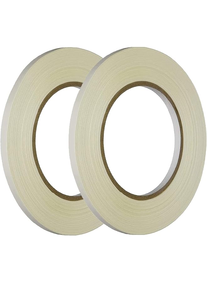 PROMASS promass Masking Tape, Adhesive Masking Tape, General Purpose of Office, Home, Decorating Crafts Spraying Adhesive Tape, for Painting Painters Tape of Painting Masking Tape(2 Pcs, 5mm)  - Image 1