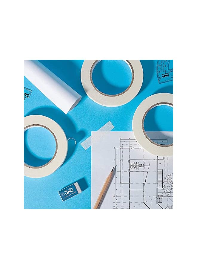 PROMASS promass Masking Tape, Adhesive Masking Tape, General Purpose of Office, Home, Decorating Crafts Spraying Adhesive Tape, for Painting Painters Tape of Painting Masking Tape(2 Pcs, 5mm)  - Image 2