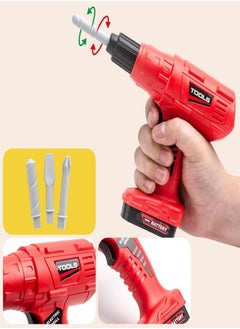 MarlaMall Kids Tool Set, 42 PCS Toddler Tool Set with Electric Power Drill & Tool Box, DIY Toys Construction Kids Tools  - Image 3