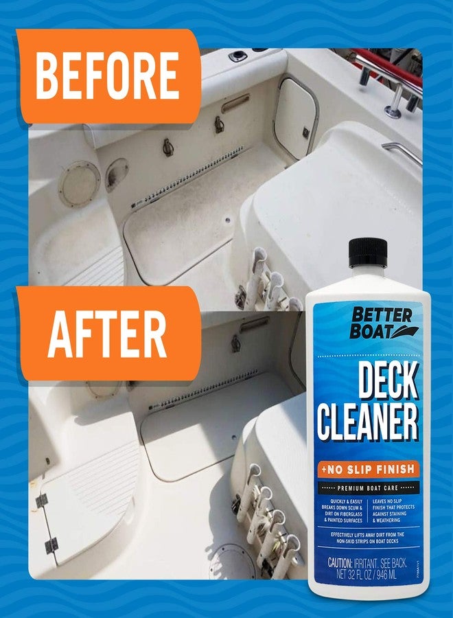 Better Boat Boat Non-Skid Deck Cleaner, Marine-Grade, 32oz, for Fiberglass, Aluminum, Plastic, Vinyl, Composite Floors & Hulls, Wash Soap & Sealant Cleaning Supplies - Image 3